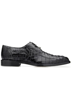 Chapo Black Genuine Hornback Caiman Dress Shoe