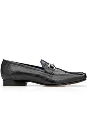 Udine Black Genuine Caiman Leather Dress Shoe