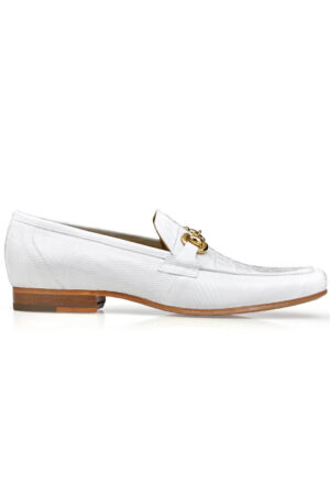 Udine White Genuine Caiman Leather Dress Shoe