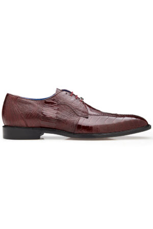 Siena Burgundy Genuine Ostrich Leather Dress Shoe