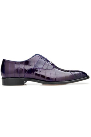 Mare Purple Genuine Ostrich Leather Dress Shoe