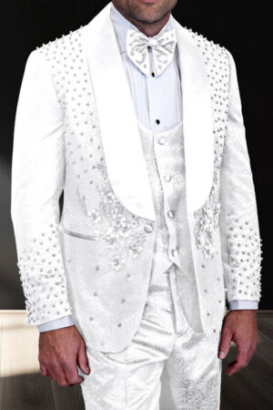 Paolo Cellini Elio White and White Suit